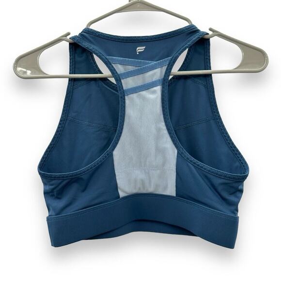 Fabletics Trinity High Impact Sports Bra in Blue Nova/Blue Iron Sz M - Picture 4 of 7